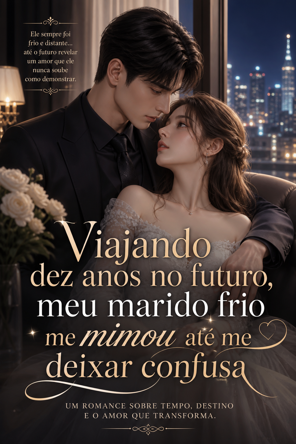 Viajando dez anos no futuro, meu marido frio me mimou até me deixar confusa