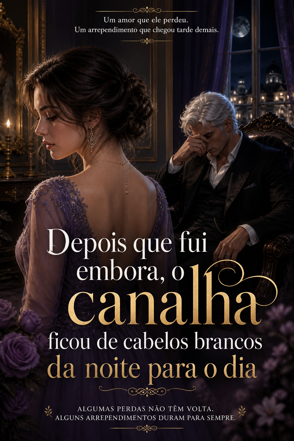 Depois que fui embora, o canalha ficou de cabelos brancos da noite para o dia